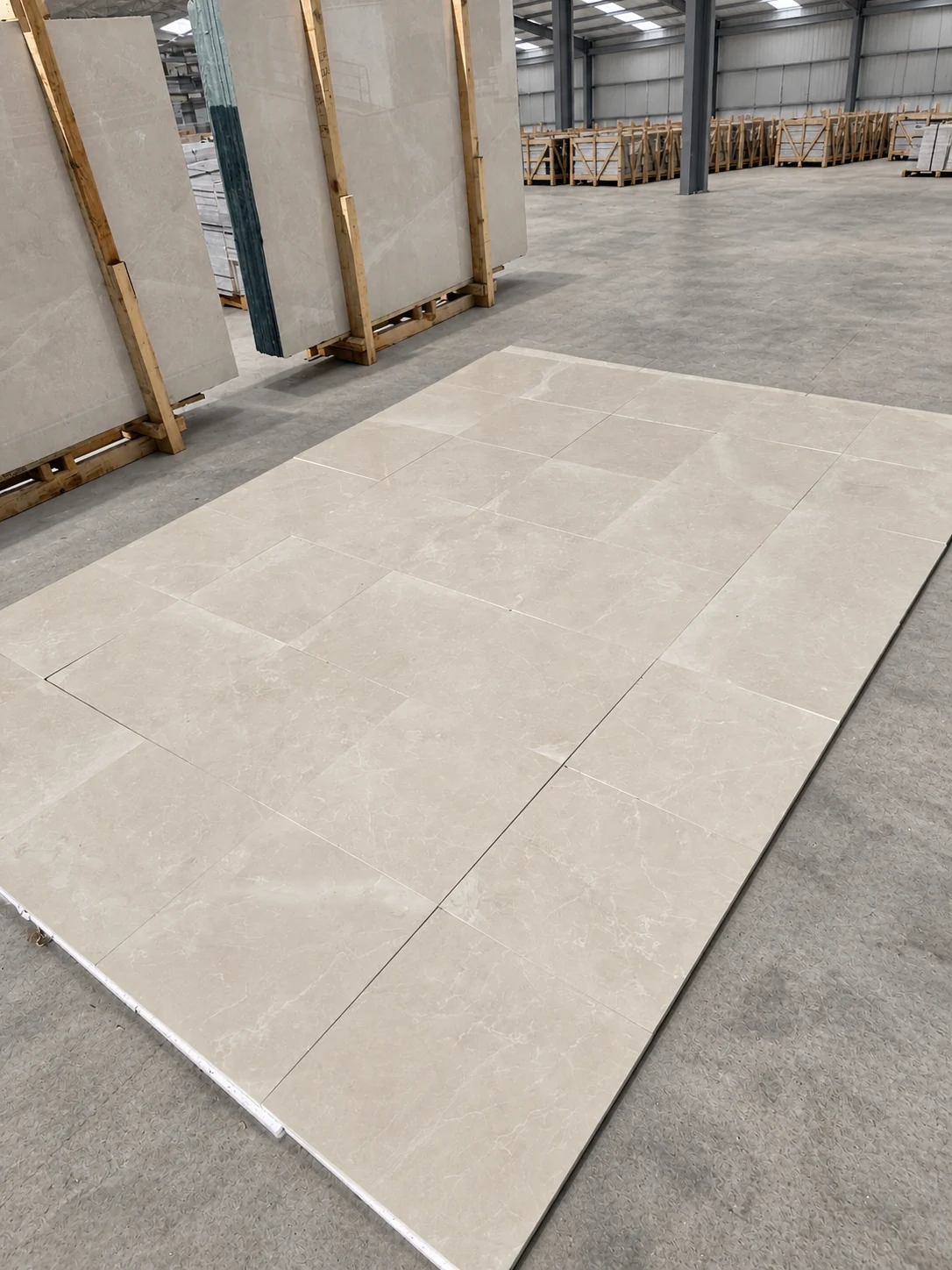 Crema Royal Beige tile layout