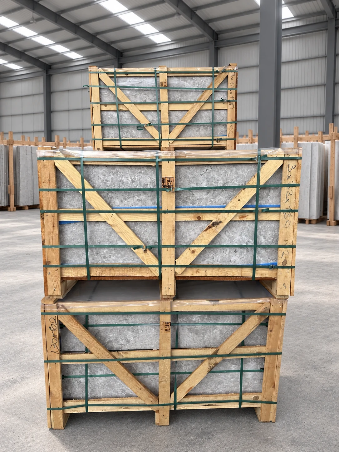 Tundra Grey marble export packaging